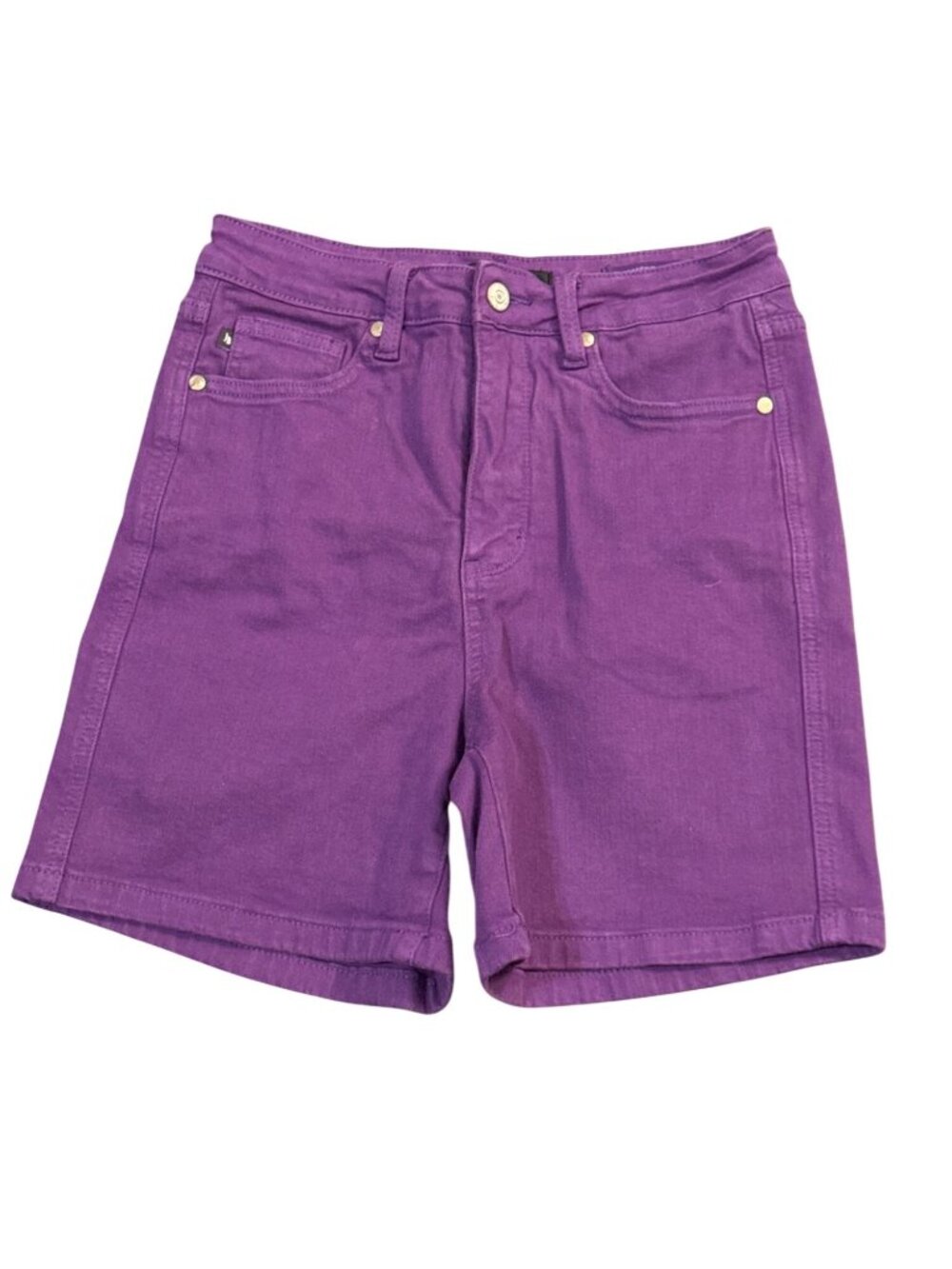Judy Blue Purple Denim Shorts Medium Stretch